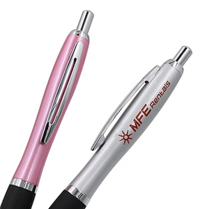 Click Metal Led Light Ballpoint Pen