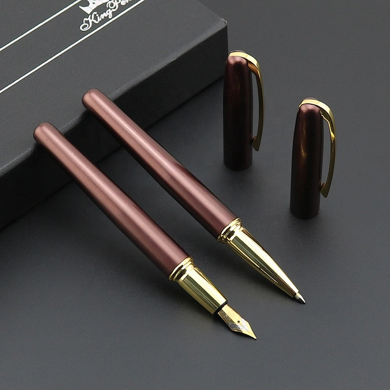 Professional VIP business gift custom logo  gold fountain pen luxurious fountain pen