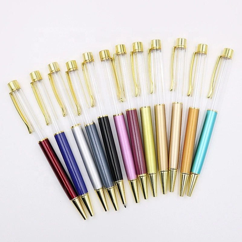 Wholesale DIY Metal Pen Empty, Pen Girl, Floating Pen
