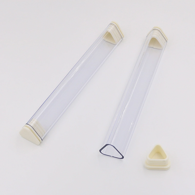 Factory Sales Triangle Pen Box  Transparent Packing Pen Case Box