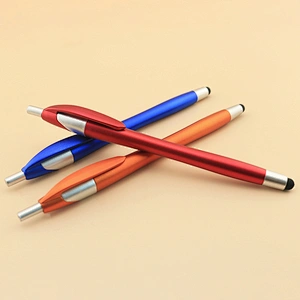 Cheap plastic office and school tip stylus ballpoint pen