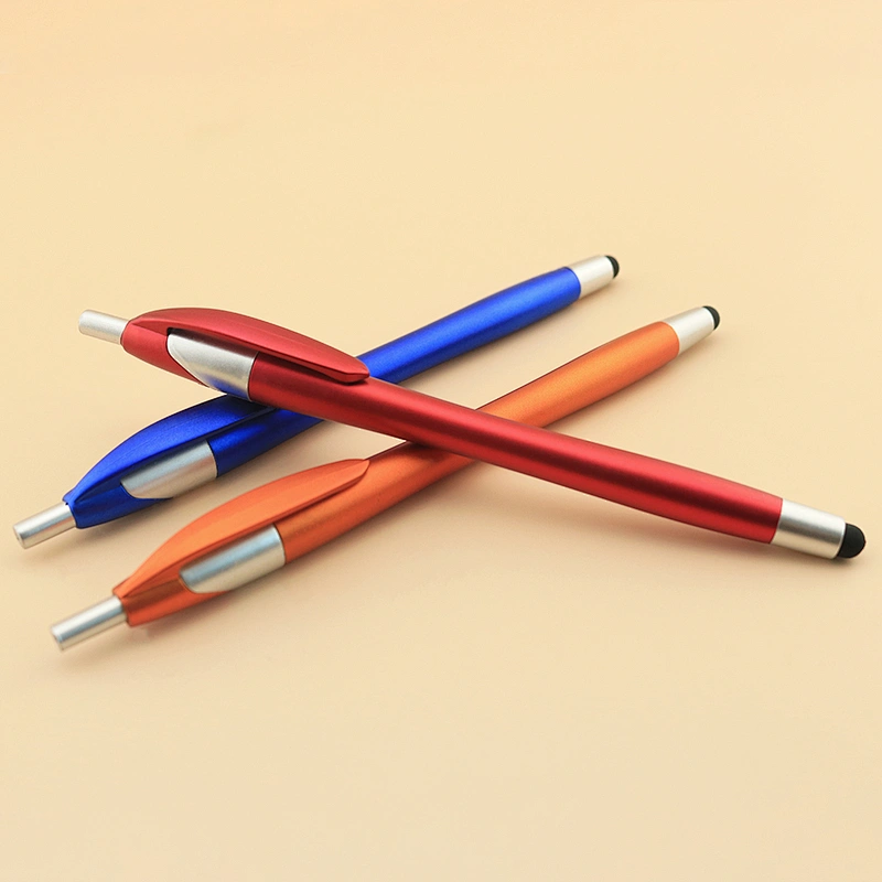 Cheap plastic office and school tip stylus ballpoint pen