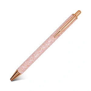 RTS Christmas gifts rainbow metal bling glitter pens
