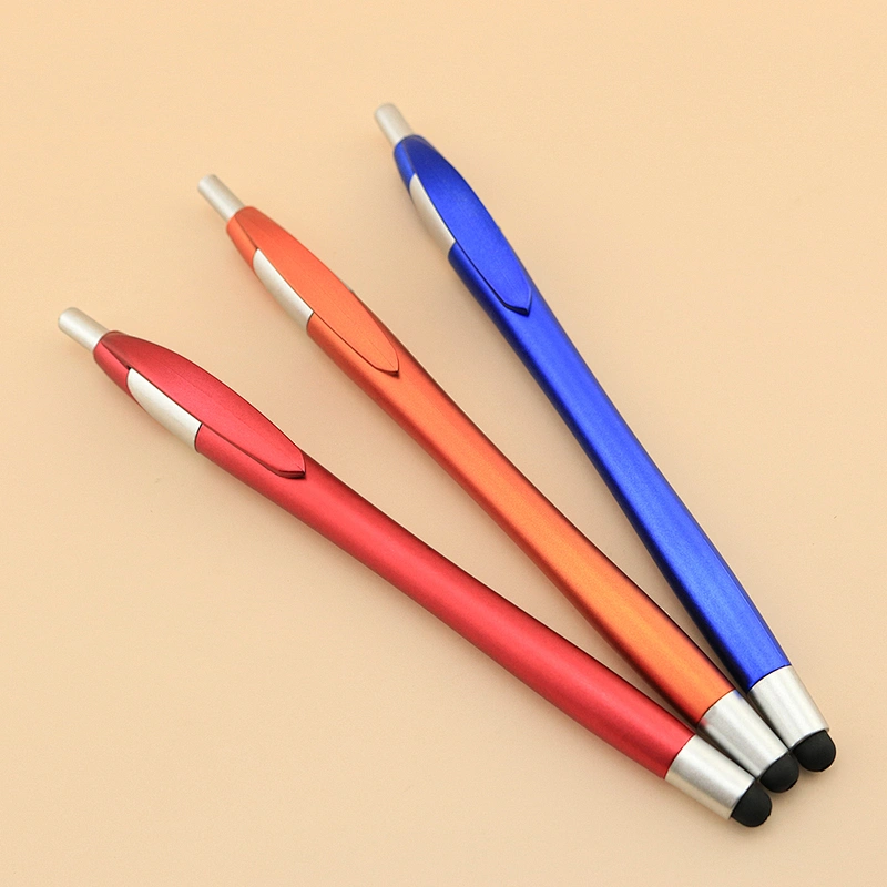 Cheap plastic office and school tip stylus ballpoint pen