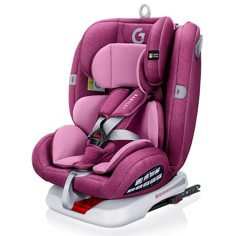 customized logo color ECE R44/04 baby car seat 0-36kg 360 degrees rotate kids children growning safety seat in car
