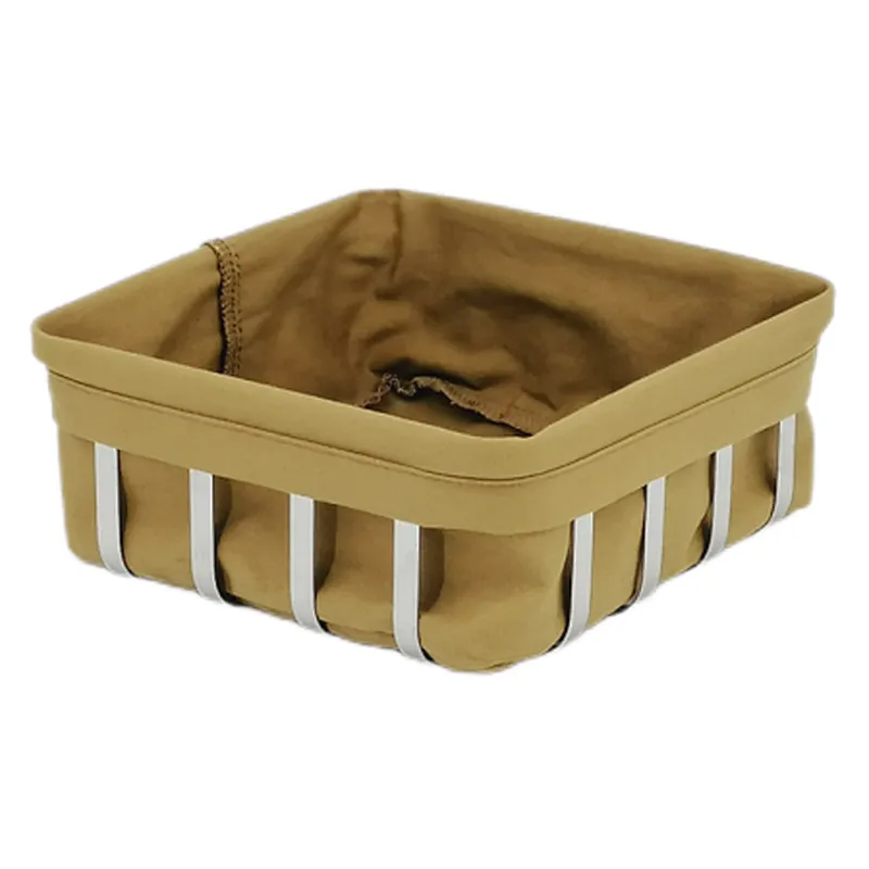 Metal with Fabric insert Mondern Bread Basket,