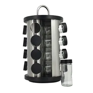 spice rack 16 piece, spice jar and rack set, spice jar set,