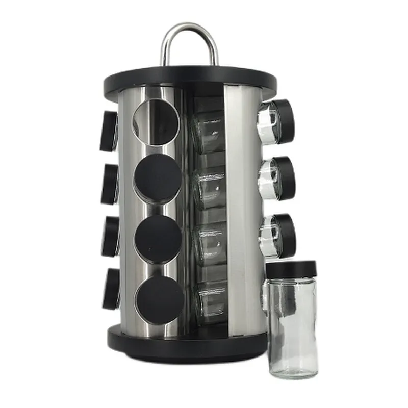 spice rack 16 piece, spice jar and rack set, spice jar set,