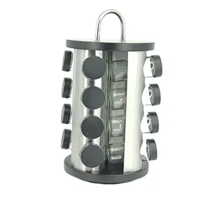 spice rack 16 piece, spice jar and rack set, spice jar set,