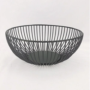 Fruit Basket, Powder Color Coated, Matt Black,