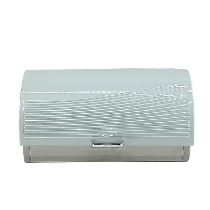 Roll top , Stainless Steel body Bread Bin , Color Coated, Diamond Decor