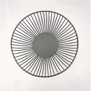 Fruit Basket, Powder Color Coated, Matt Black,