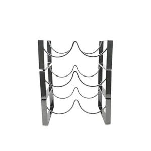 Countertop Wine Rack, 3 Layers Wine Storage Holder, Freestanding Metal Tabletop Stand with Modern Design, Simple Wine Bottle Holder For Kitchen And Home Decor, Bar Cabinet