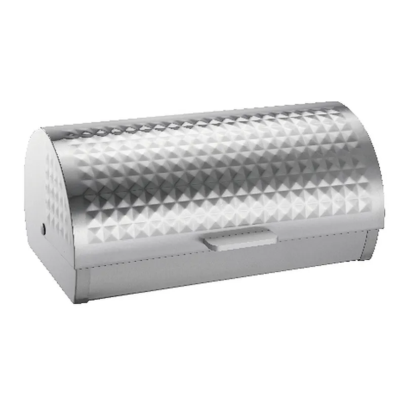 Stainless Steel Decor Lid, Roll Top Bread bin