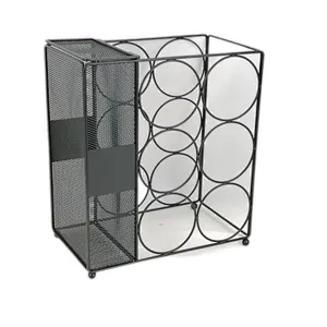 Countertop Wine Rack, Wine Storage Holder, Freestanding Metal Tabletop Stand with Modern Design, Simple Wine Bottle Holder For Kitchen And Home Decor, Bar Cabinet