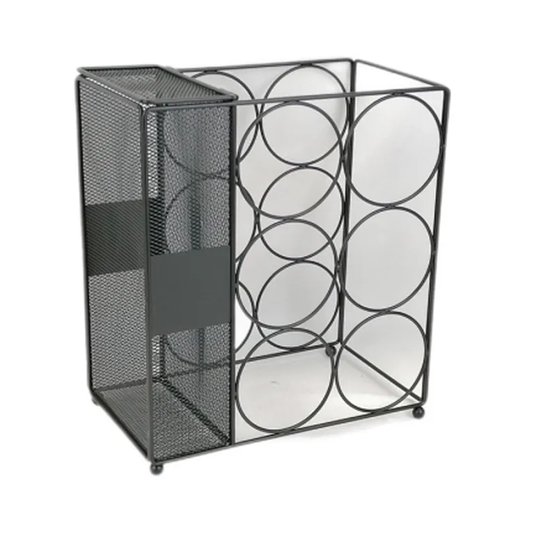 Countertop Wine Rack, Wine Storage Holder, Freestanding Metal Tabletop Stand with Modern Design, Simple Wine Bottle Holder For Kitchen And Home Decor, Bar Cabinet