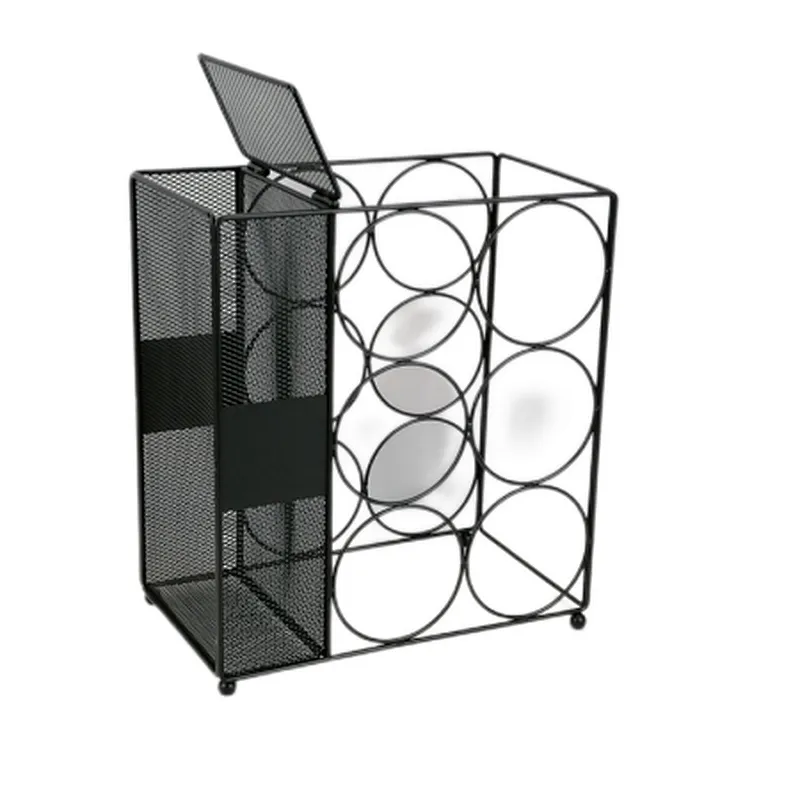 Countertop Wine Rack, Wine Storage Holder, Freestanding Metal Tabletop Stand with Modern Design, Simple Wine Bottle Holder For Kitchen And Home Decor, Bar Cabinet