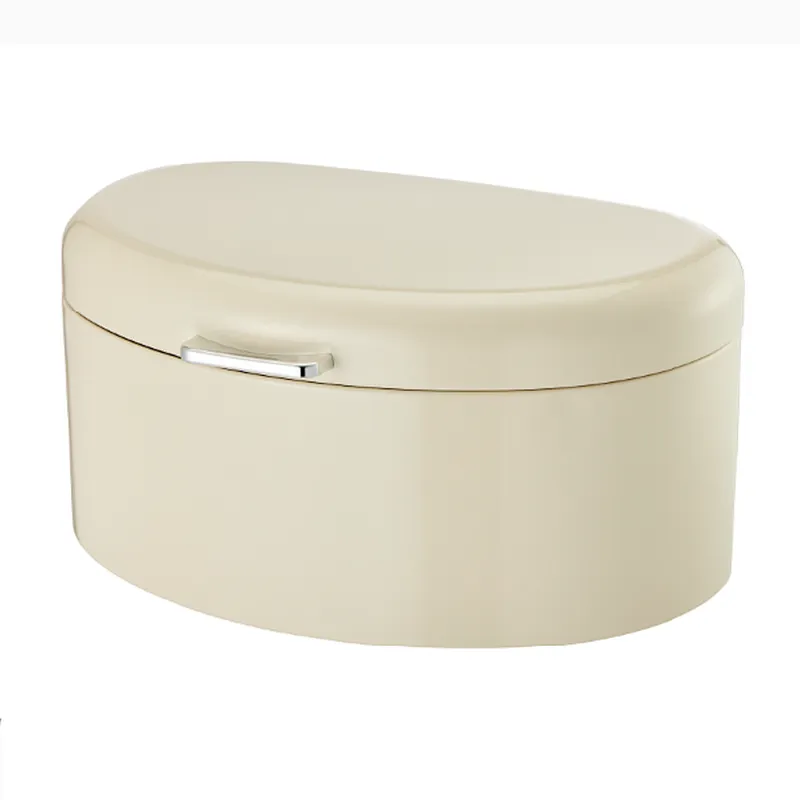 Nodic Ivory Bread bin, Silver Handle, New 