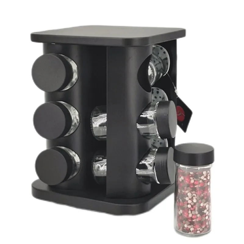 spice jar set with stand, spice jar set with stand 12pcs, spice jar set 12pcs