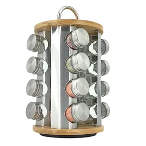 spice jar set,16 piece spice jar set, spice jar and rack set