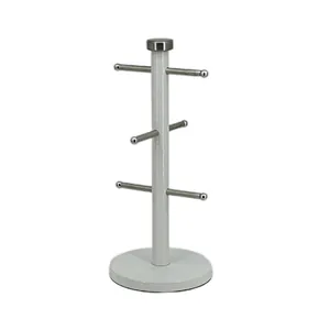 Steel Mug Holder Tree, Diversified European Large SizeStand, Iron Mugs & Tea & Coffee Cup Storage Rack With Hooks, Counter Bar Accessory & Kitchen Countertop Organizer