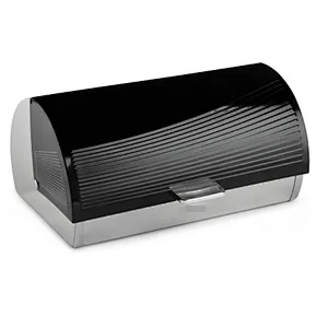 Roll top , Stainless Steel body Bread Bin , Color Coated, Diamond Decor