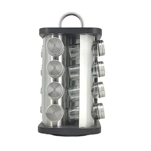 spice rack 16 pc jar set