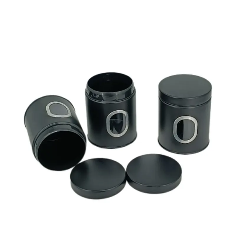 Kitchen Canisters, Airtight Metal Canister Set, Coffee, Sugar, Tea, Flour, Pasta Storage Containers, Kitchen Decor, Set of 3