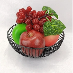 Fruit Basket, Powder Color Coated, Matt Black,