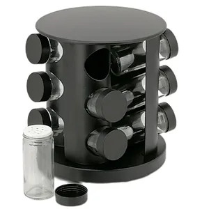 glass spice set, glass spice set 12pcs, glass spice 12pcs