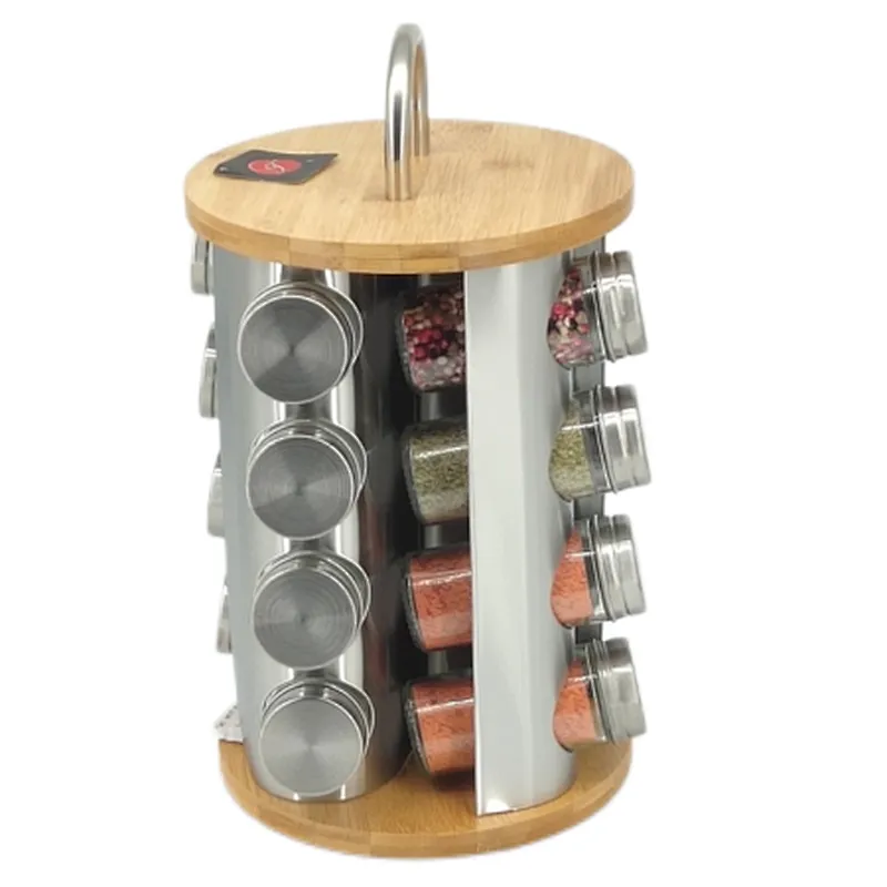 spice jar set,16 piece spice jar set, spice jar and rack set
