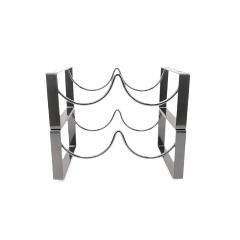 Countertop Wine Rack, 3 Layers Wine Storage Holder, Freestanding Metal Tabletop Stand with Modern Design, Simple Wine Bottle Holder For Kitchen And Home Decor, Bar Cabinet