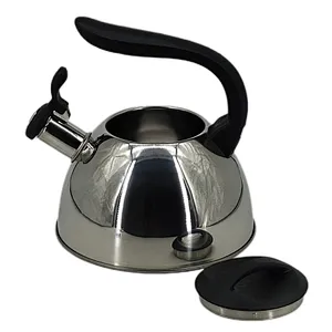 Stainless Steel Whistling Kettle, House and home Tea Pot Kettle Kitchenware, Brushed Steel, Induction function, Stovetops, Silver, Food Grade cooker, Modern Design