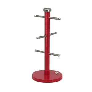 Steel Mug Holder Tree, Diversified European Large SizeStand, Iron Mugs & Tea & Coffee Cup Storage Rack With Hooks, Counter Bar Accessory & Kitchen Countertop Organizer