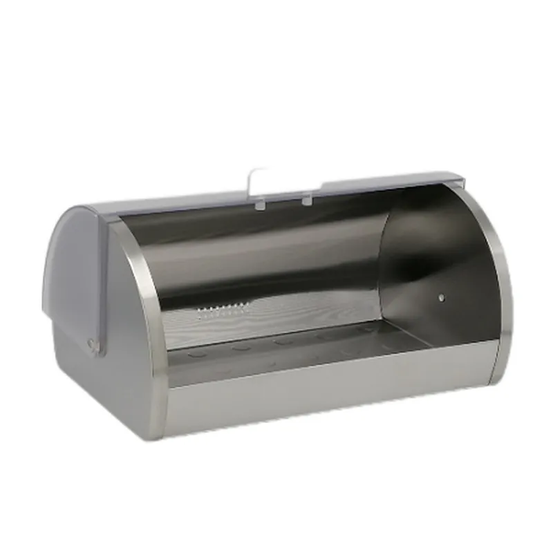 Roll top,Stainless Steel Classic Bread Bin , PS Lid Color