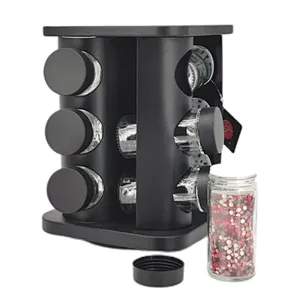 spice jar set with stand, spice jar set with stand 12pcs, spice jar set 12pcs