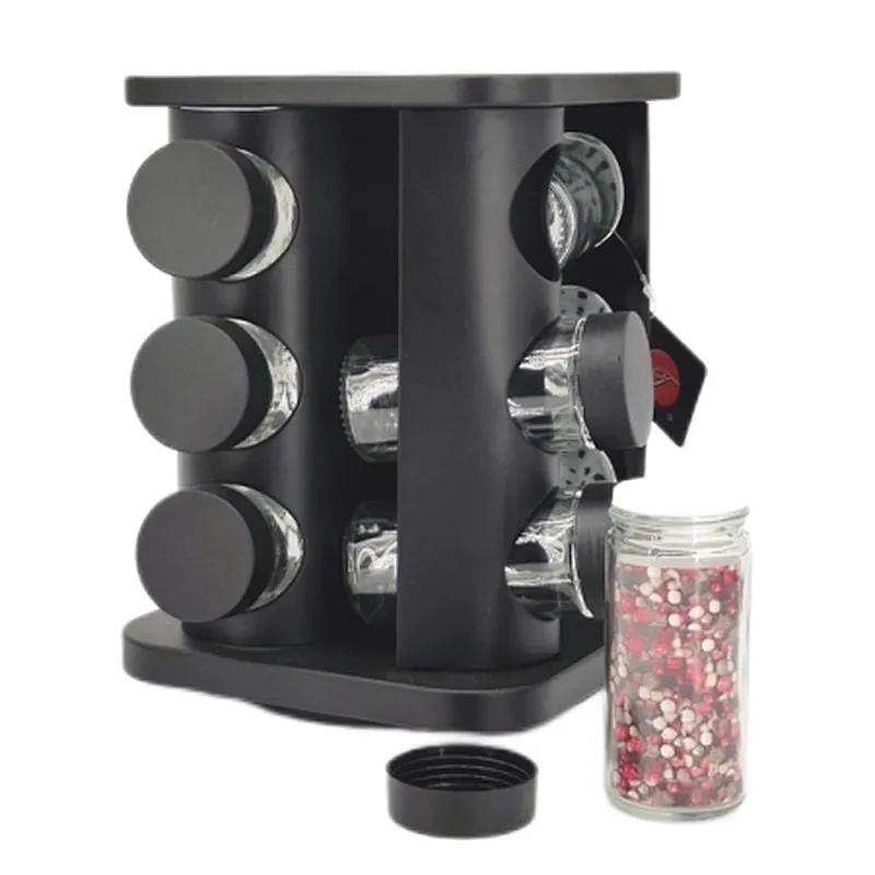 spice jar set with stand, spice jar set with stand 12pcs, spice jar set 12pcs
