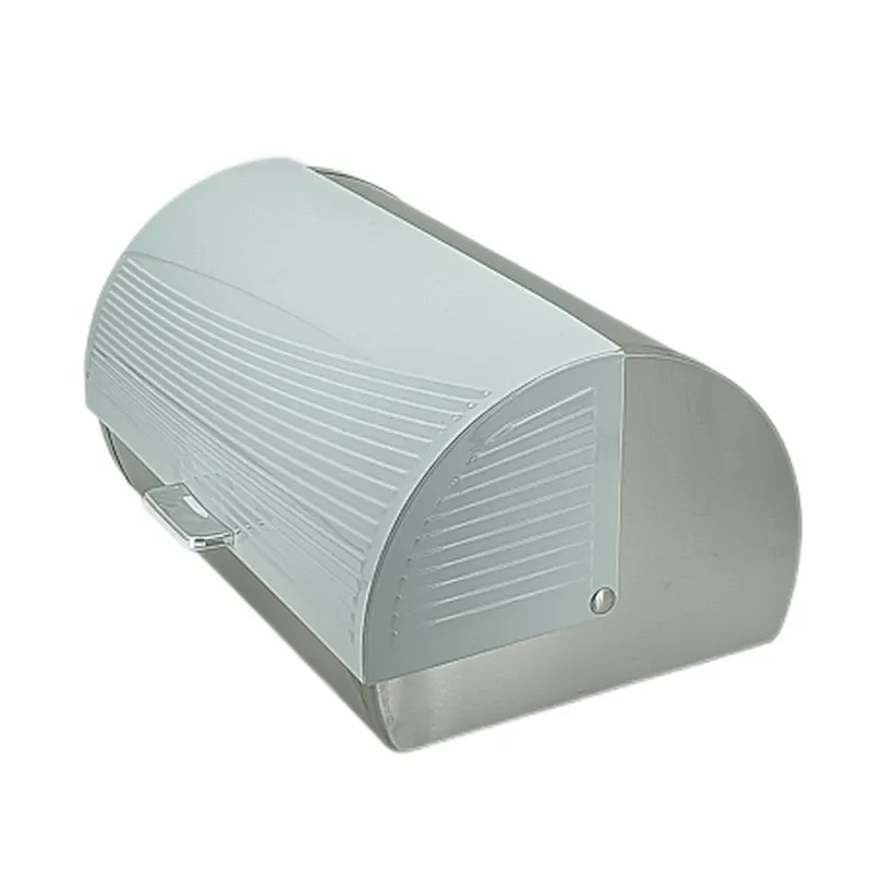 Roll top , Stainless Steel body Bread Bin , Color Coated, Diamond Decor