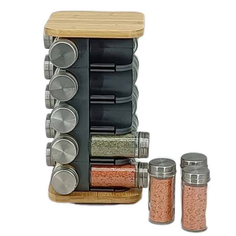 glass spice container set, glass spice container set 12pcs, spice container set