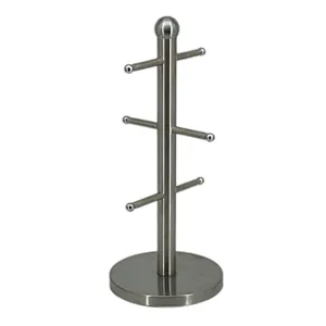 Steel Mug Holder Tree，Wine Glasses Rack, Diversified European Large SizeStand, Iron Mugs & Tea & Coffee Cup Storage Rack With Hooks, Counter Bar Accessory & Kitchen Countertop Organizer