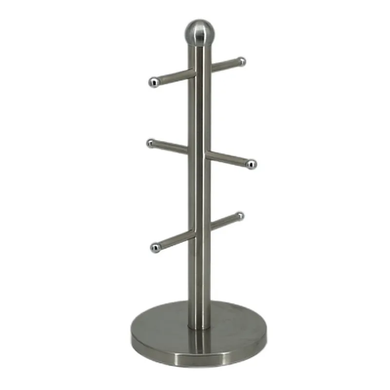 Steel Mug Holder Tree，Wine Glasses Rack, Diversified European Large SizeStand, Iron Mugs & Tea & Coffee Cup Storage Rack With Hooks, Counter Bar Accessory & Kitchen Countertop Organizer