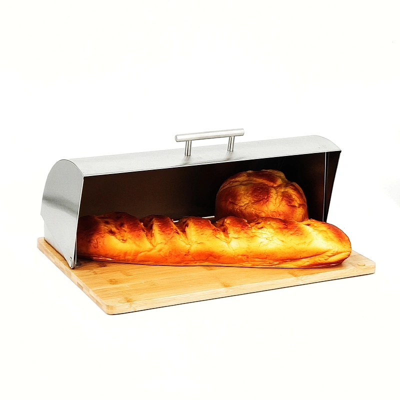 Roll top , Wooden cutting board , Bread Bin