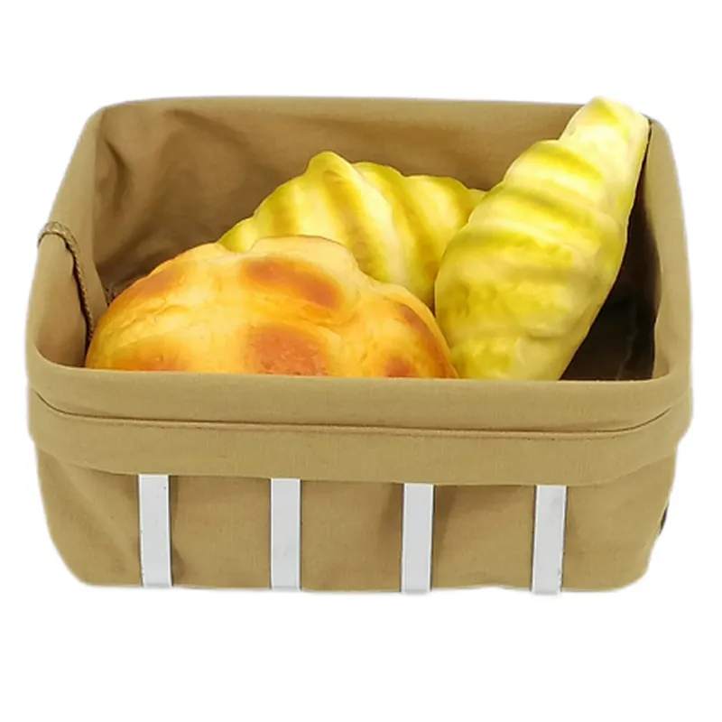 Metal with Fabric insert Mondern Bread Basket,
