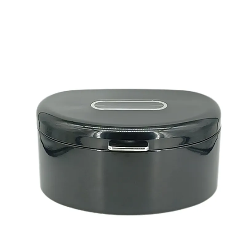 Kitchen Bread Bin, Storage basket, Food case 2022, Carbon Steel, Bamboo Lid, Rectangle, Modern Designe, White Black Grey, Any Color