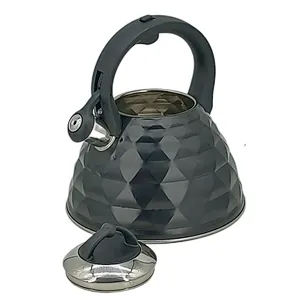 Stainless Steel Whistling Kettle, Water Bottle Tea Pot Kitchenware, Heat-proof Wooden Handle, Induction function, Stovetops, Enamel, Any color, Food Grade cooker, High Quality