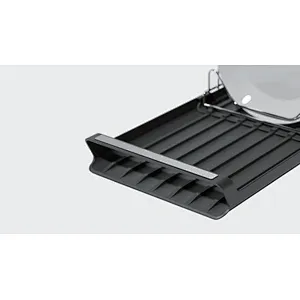Folding Dish Drainer Rack, Small Capacity Dish Drying Rack with Tray and Dish Drainer for Kitchen, Any Color Tray and Tool holder, Modern Design, 1 Layer, Simple Style