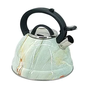 Stainless Steel Whistling Kettle, Water Bottle Tea Pot Kitchenware, Heat-proof Wooden Handle, Induction function, Stovetops, Enamel, Any color, Food Grade cooker, High Quality