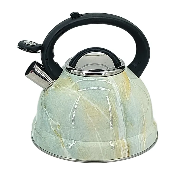Stainless Steel Whistling Kettle, Water Bottle Tea Pot Kitchenware, Heat-proof Wooden Handle, Induction function, Stovetops, Enamel, Any color, Food Grade cooker, High Quality