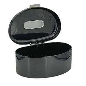 Kitchen Bread Bin, Storage basket, Food case 2022, Carbon Steel, Bamboo Lid, Rectangle, Modern Designe, White Black Grey, Any Color