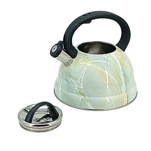 Stainless Steel Whistling Kettle, Water Bottle Tea Pot Kitchenware, Heat-proof Wooden Handle, Induction function, Stovetops, Enamel, Any color, Food Grade cooker, High Quality